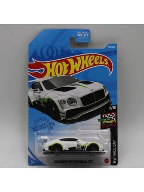 Hot Wheels 2018 Bentley Continental GT3 White 2021 HW Race Day 7/10 133/250